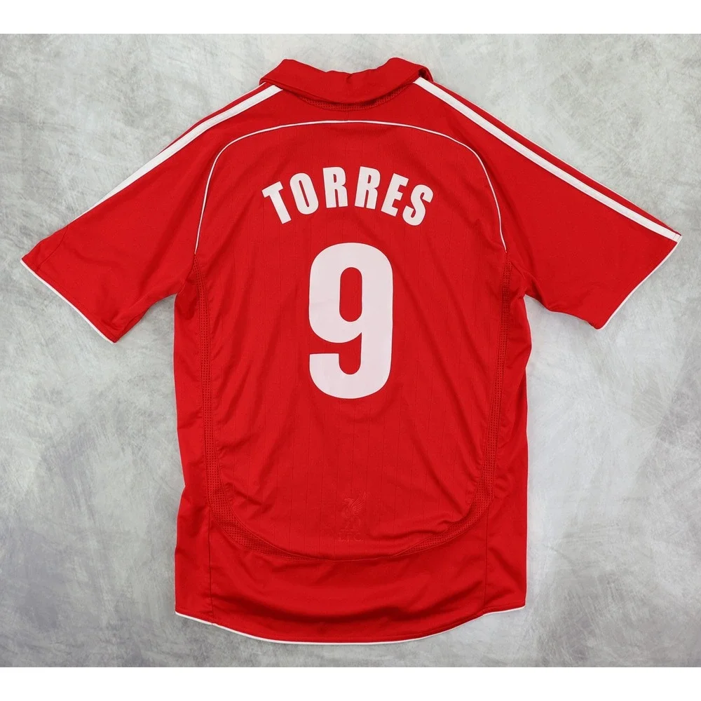 VTG Liverpool FC 2006 2008 Home Jersey Adidas Torres 9 Carlsberg Football Shirt